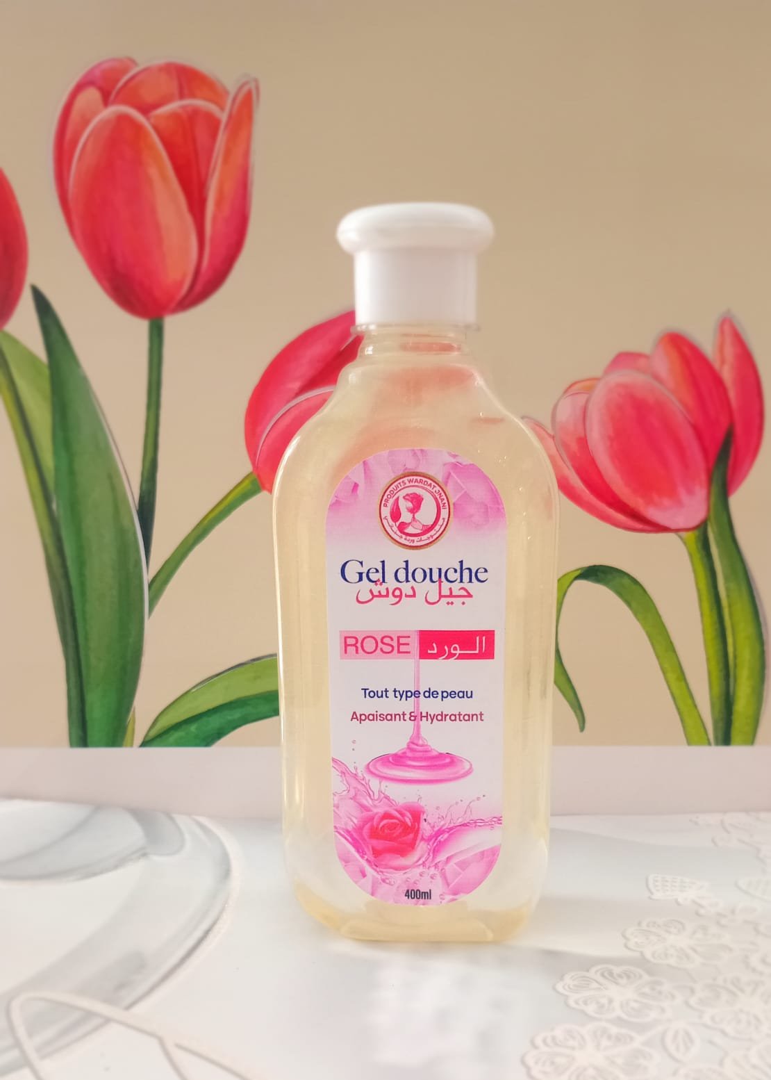 جيل دوش الورد ابيض 400ml