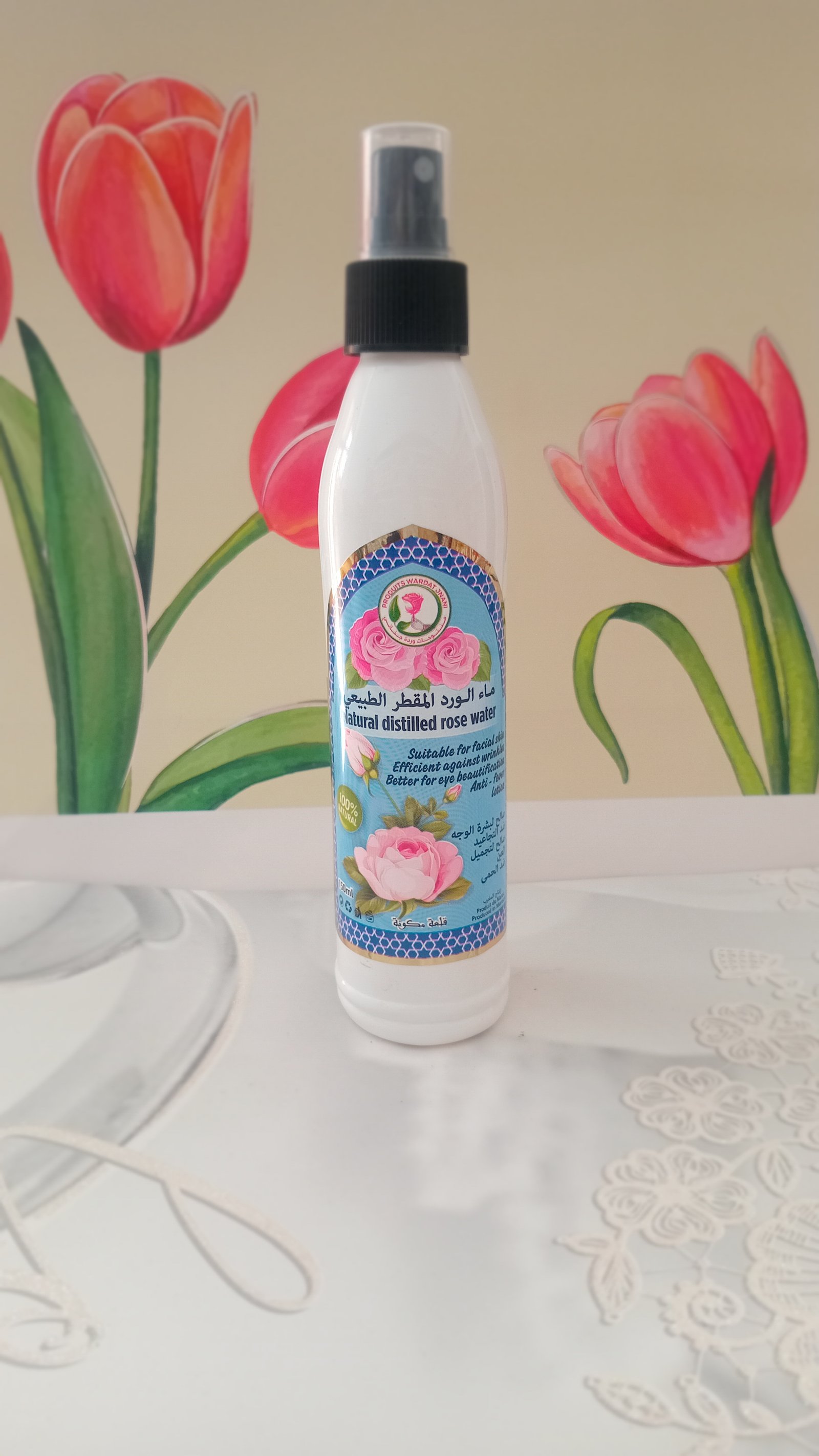 ماء الورد مقطر رشاشة 200ml